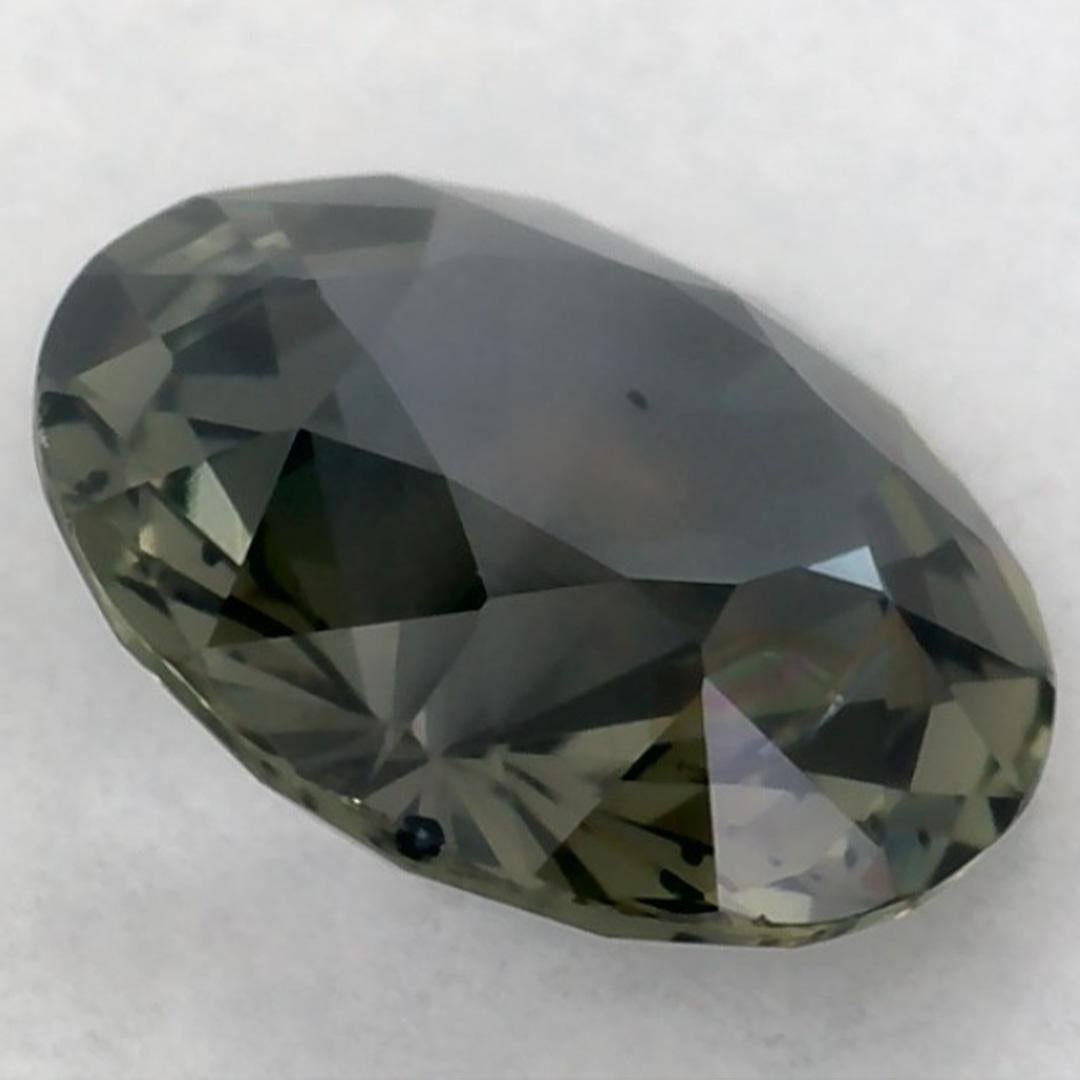 0.84 carati di zaffiro verde rotondo sfuso in vendita 1