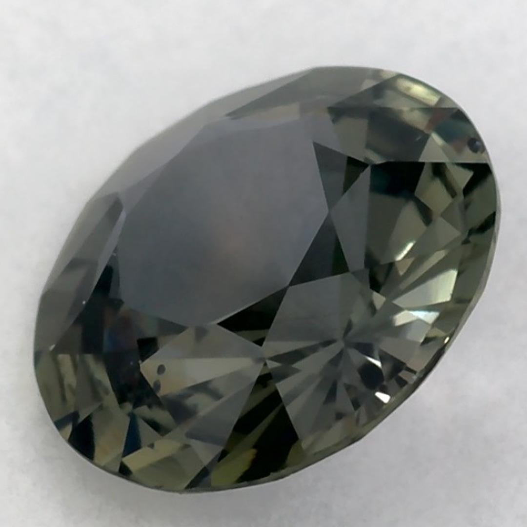 0.84 carati di zaffiro verde rotondo sfuso in vendita 3