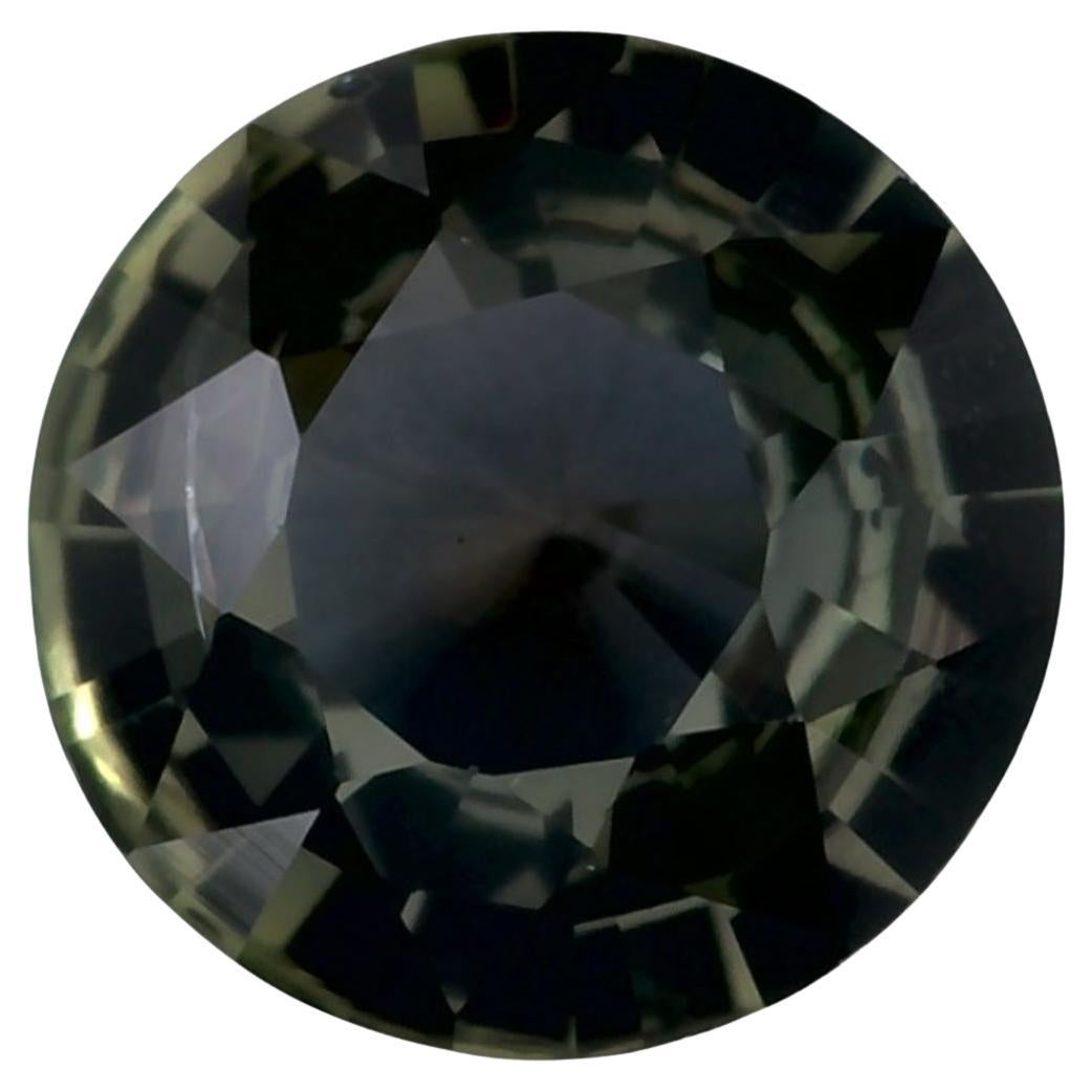 0.84 Ct Green Sapphire Round Loose Gemstone (Saphir vert rond en vrac)