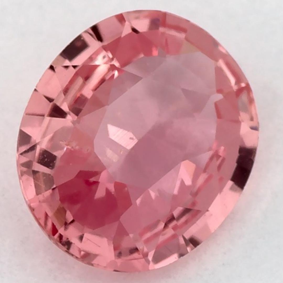 0.84 carati di zaffiro rosa ovale sfuso in vendita 2