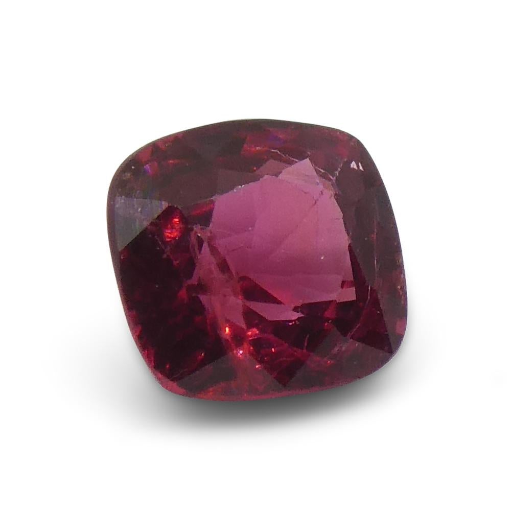 0.84ct Cushion Red Jedi Spinel from Sri Lanka For Sale 5