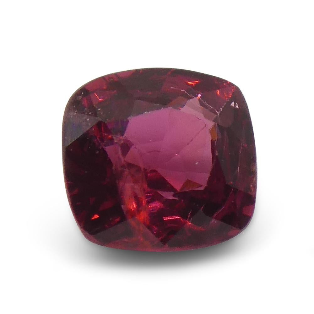 0.84ct Cushion Red Jedi Spinel from Sri Lanka For Sale 3