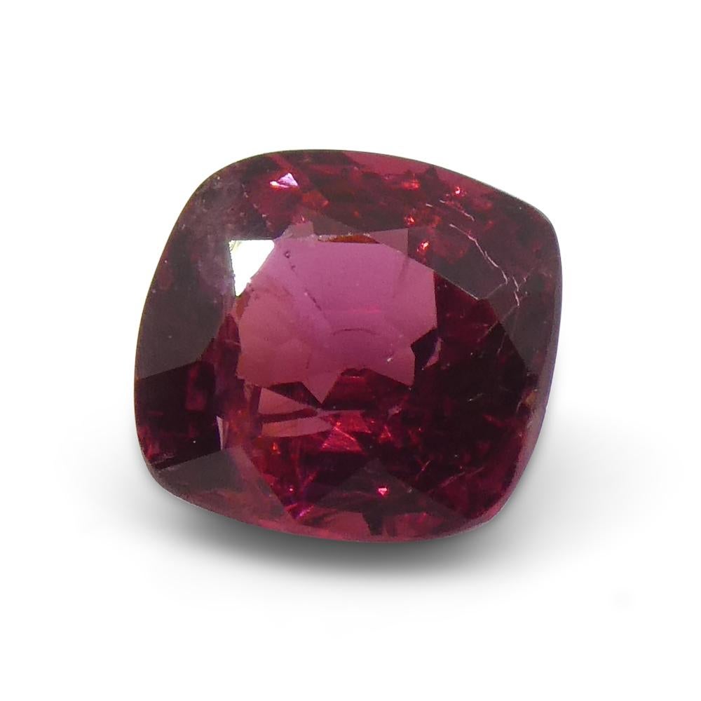 0.84ct Cushion Red Jedi Spinel from Sri Lanka For Sale 8