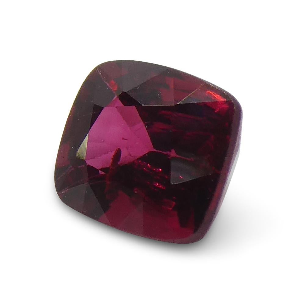 0.84ct Cushion Red Jedi Spinel from Sri Lanka For Sale 3