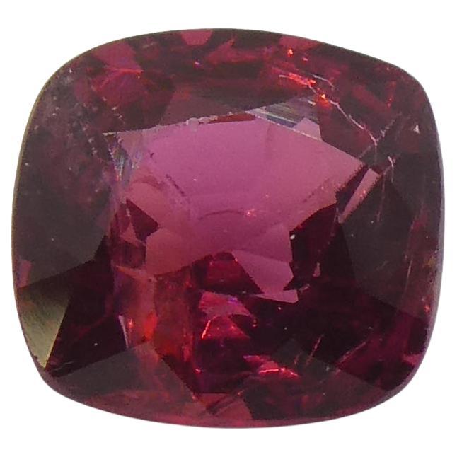 0.84ct Cushion Red Jedi Spinel from Sri Lanka For Sale