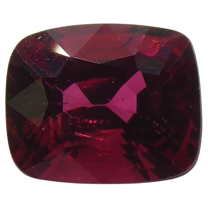 0.84ct Cushion Red Jedi Spinel from Sri Lanka For Sale