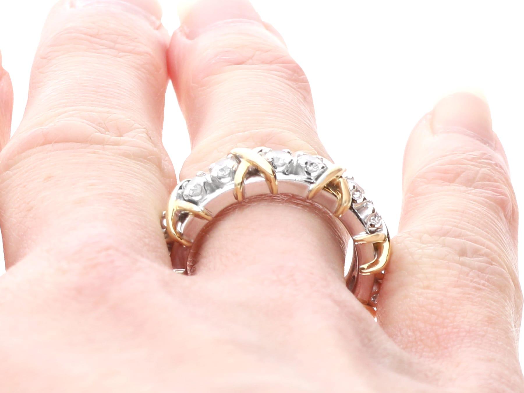 Diamond and 18k Gold Tiffany Eternity Ring - Jean Schlumberger's Design 6