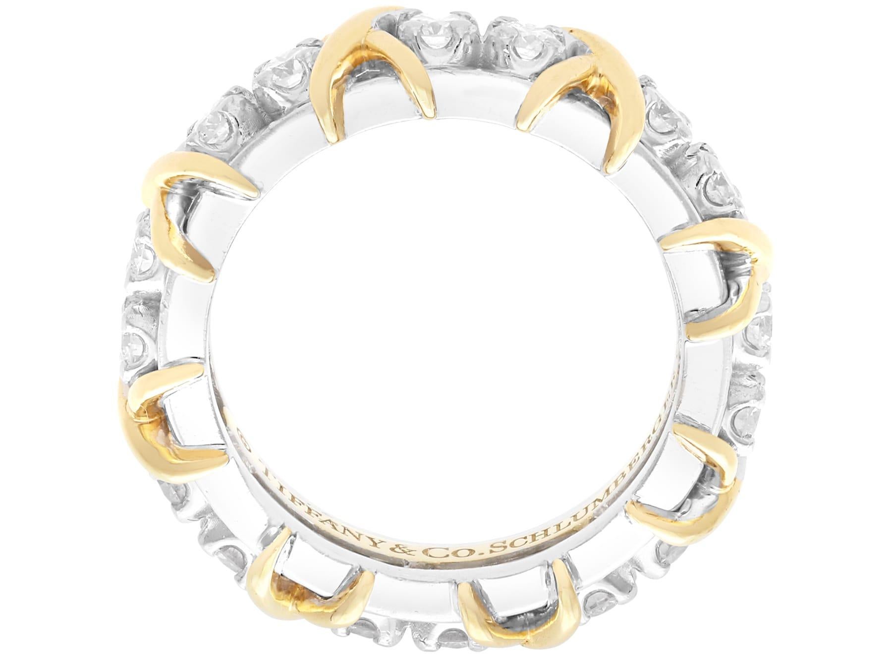 Diamond and 18k Gold Tiffany Eternity Ring - Jean Schlumberger's Design 2