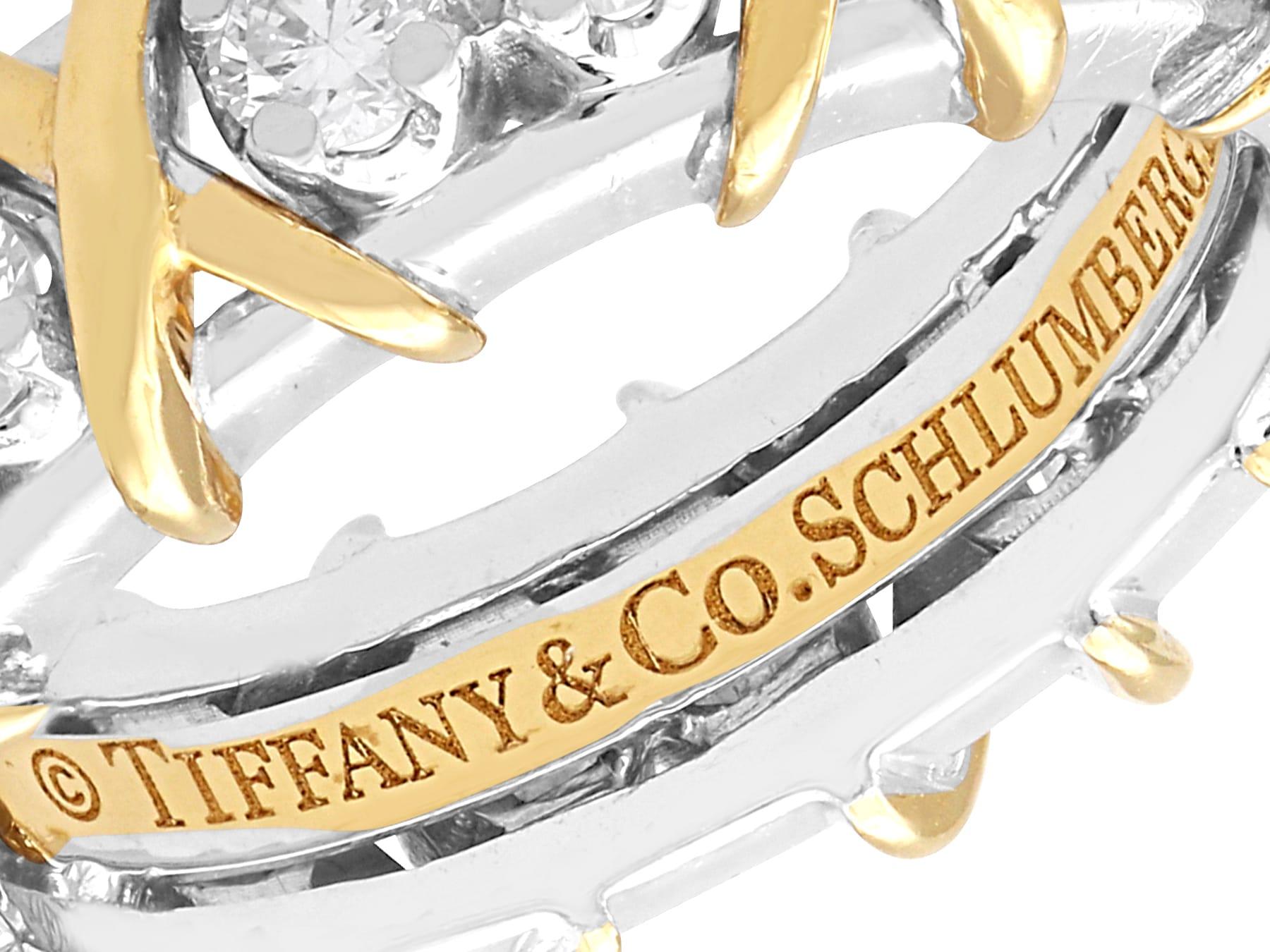 Diamond and 18k Gold Tiffany Eternity Ring - Jean Schlumberger's Design 3