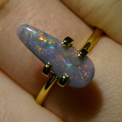 0.84ct Freeform Cabochon Gray Opal from Australia