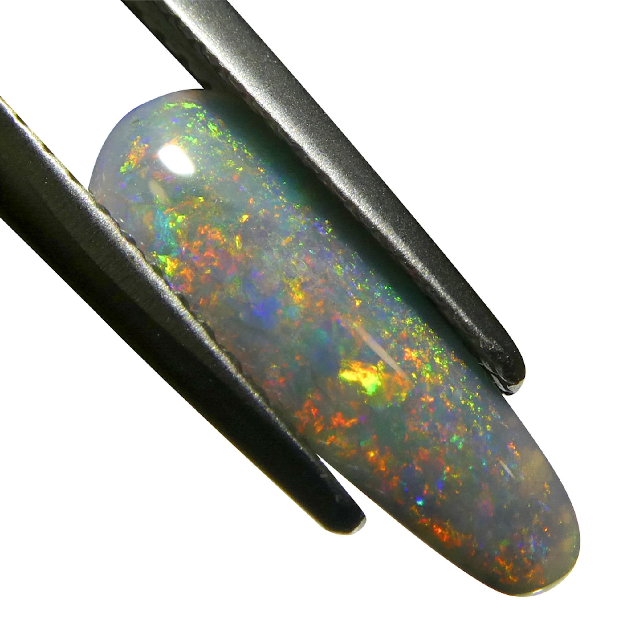 Taille cabochon Opale grise de forme libre cabochon de 0.84 carats d'Australie en vente