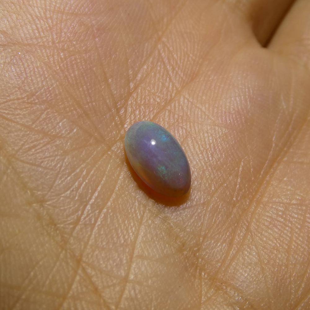 0.84ct Freeform Cabochon Grey Opal from Australia For Sale 5