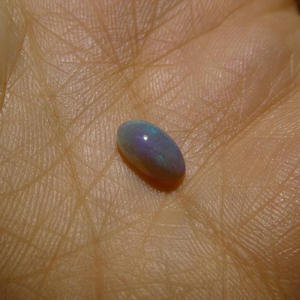 0.84ct Freeform Cabochon Grey Opal from Australia For Sale 6