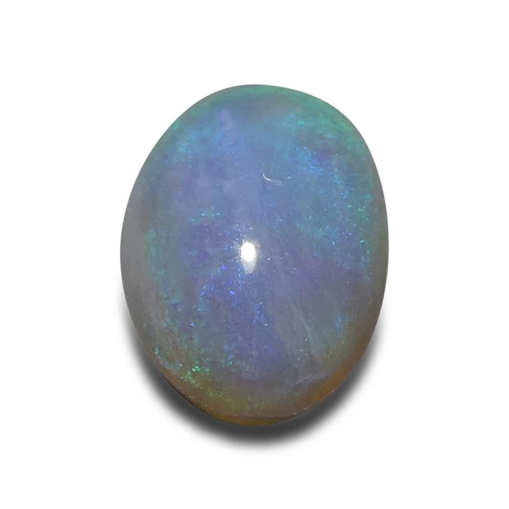 0.84ct Freeform Cabochon Grey Opal from Australia For Sale 7