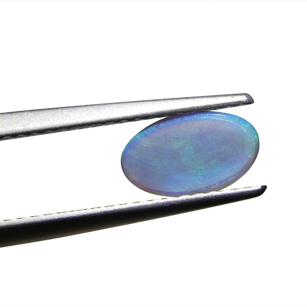 Mixed Cut 0.84ct Freeform Cabochon Grey Opal from Australia For Sale