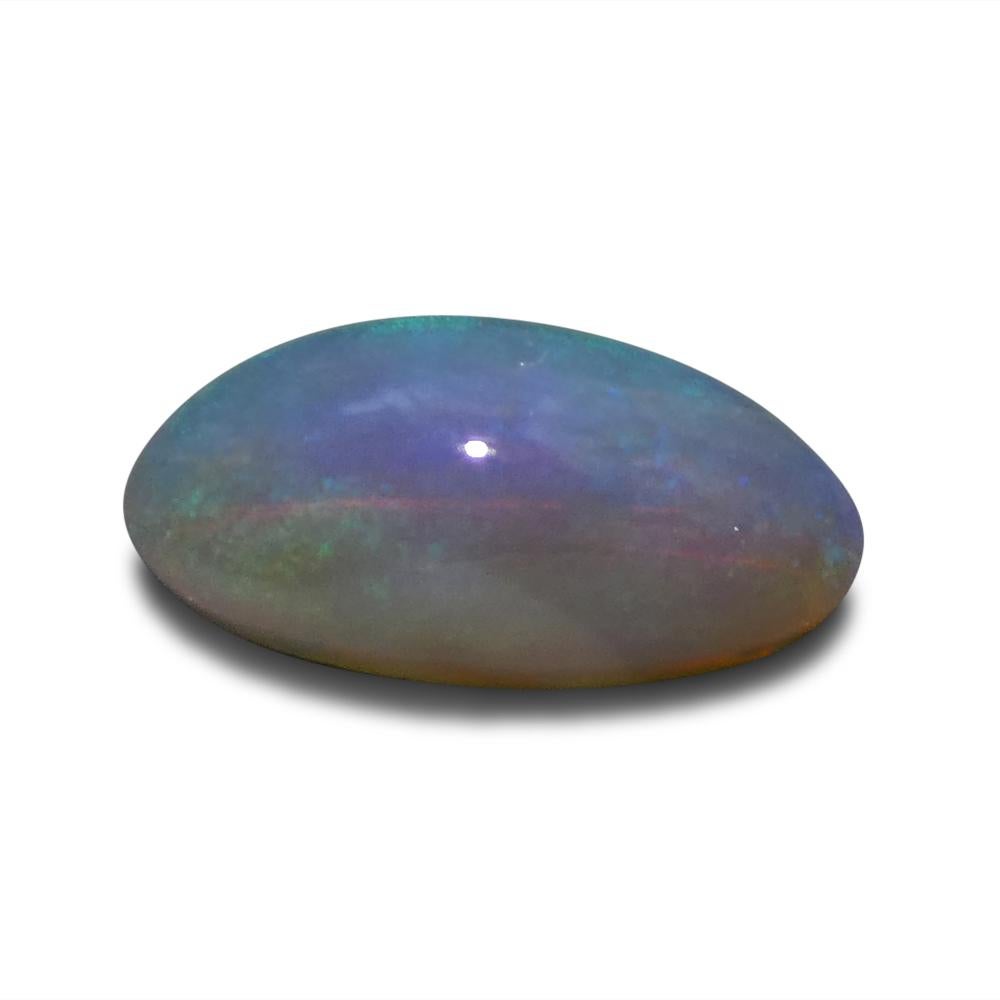 0.84ct Freeform Cabochon Grey Opal from Australia In New Condition For Sale In Toronto, Ontario