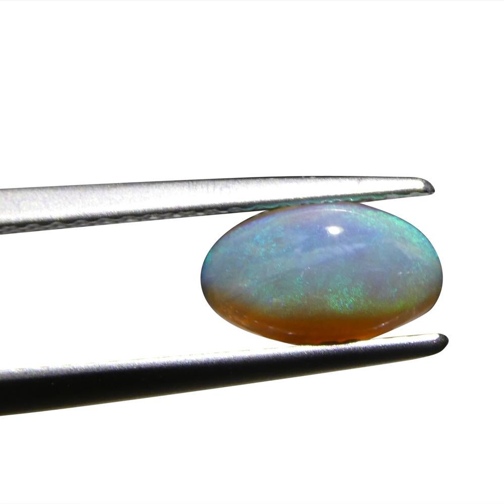 0.84ct Freeform Cabochon Grey Opal from Australia For Sale 3