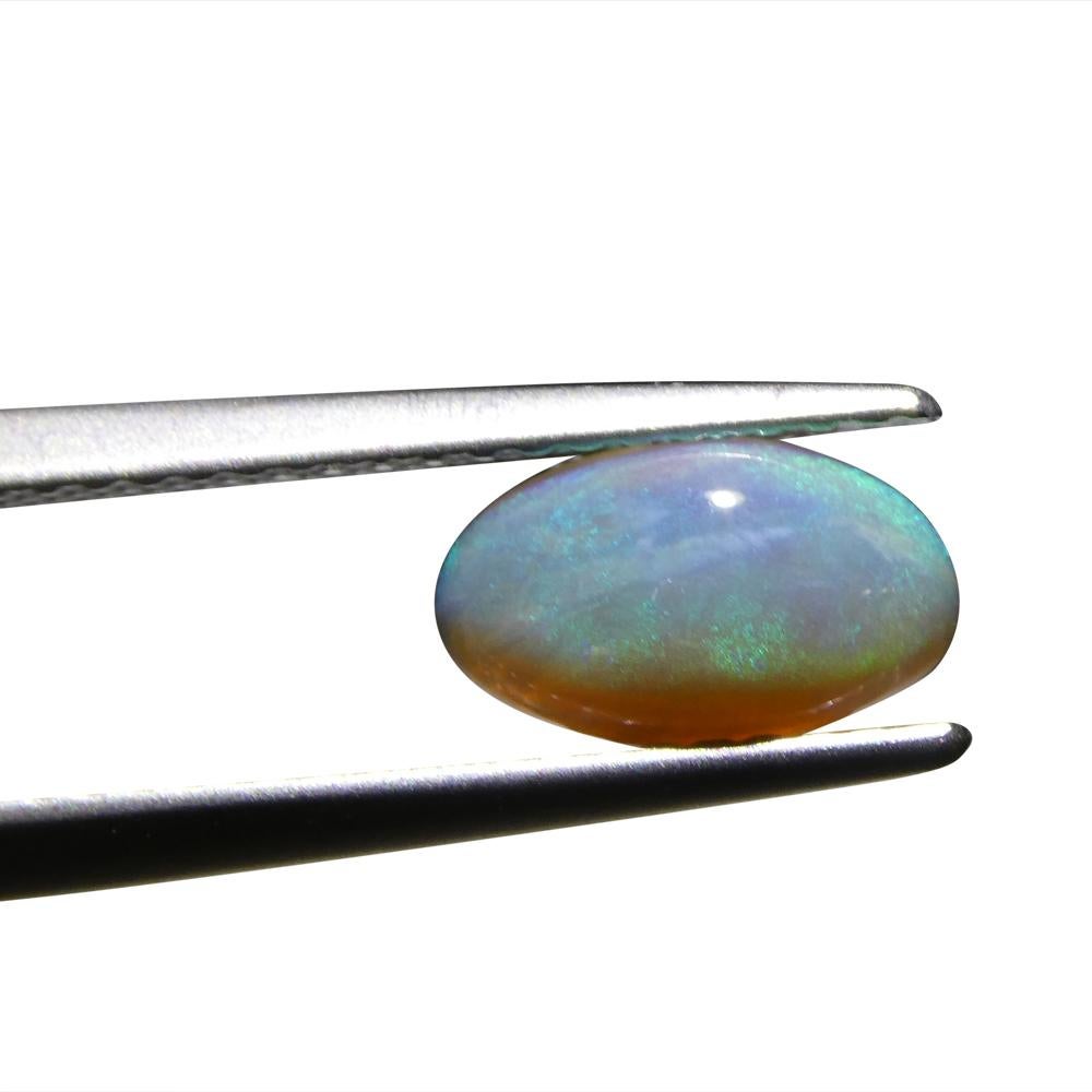 0.84 Karat Freiform Cabochon Grauer Opal aus Australien im Angebot 3