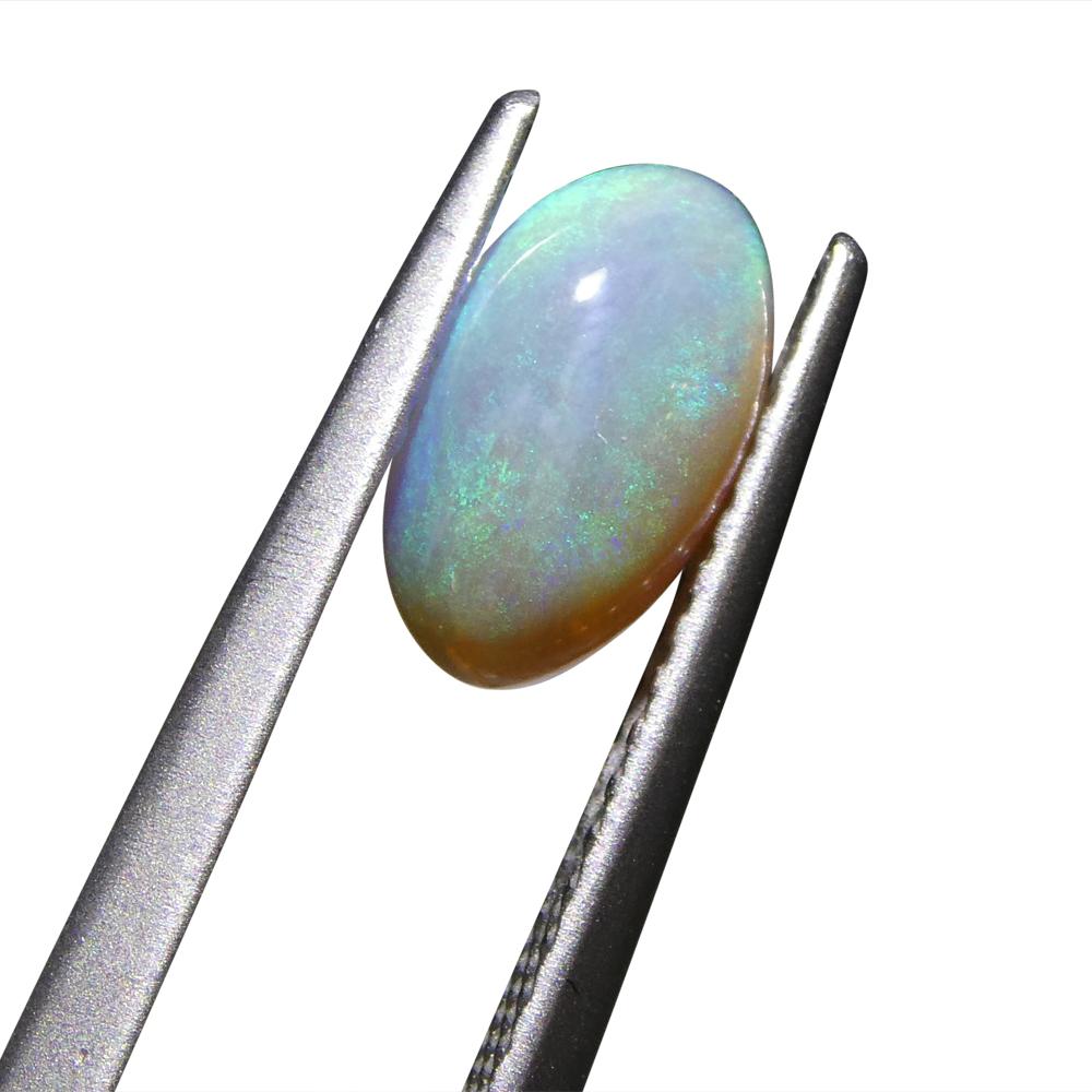 0.84ct Freeform Cabochon Grey Opal from Australia For Sale 4
