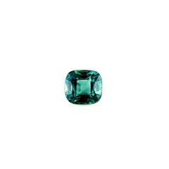 0.84ct Natural Greenish Blue Sapphire Cushion Cut Rare Loose Gem 5.2x4.8mm VS