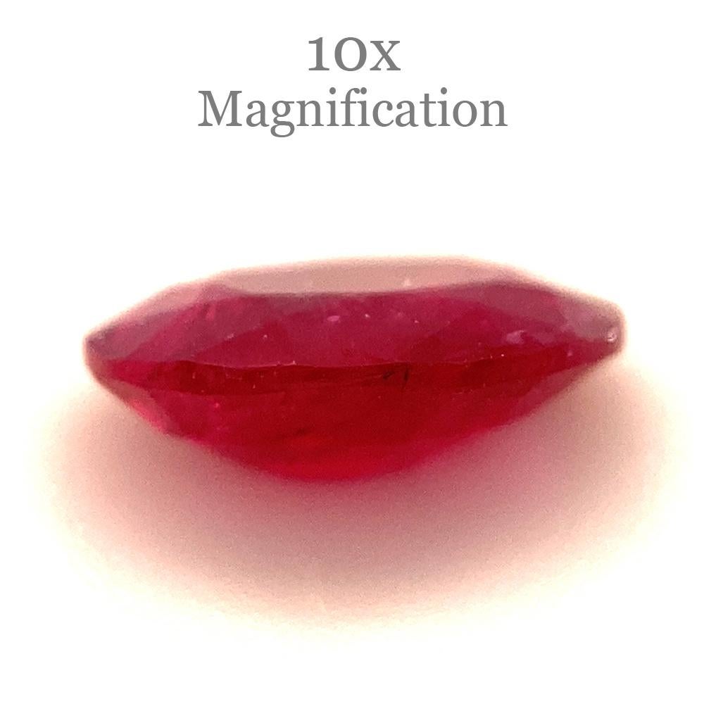 0.84ct Oval Red Ruby from Mozambique For Sale 9