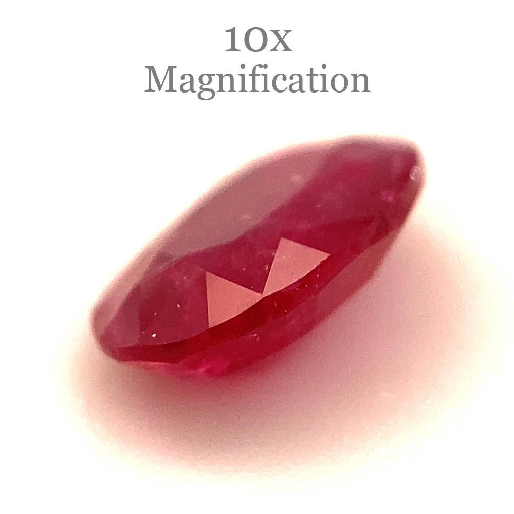 0.84ct Oval Red Ruby from Mozambique For Sale 10