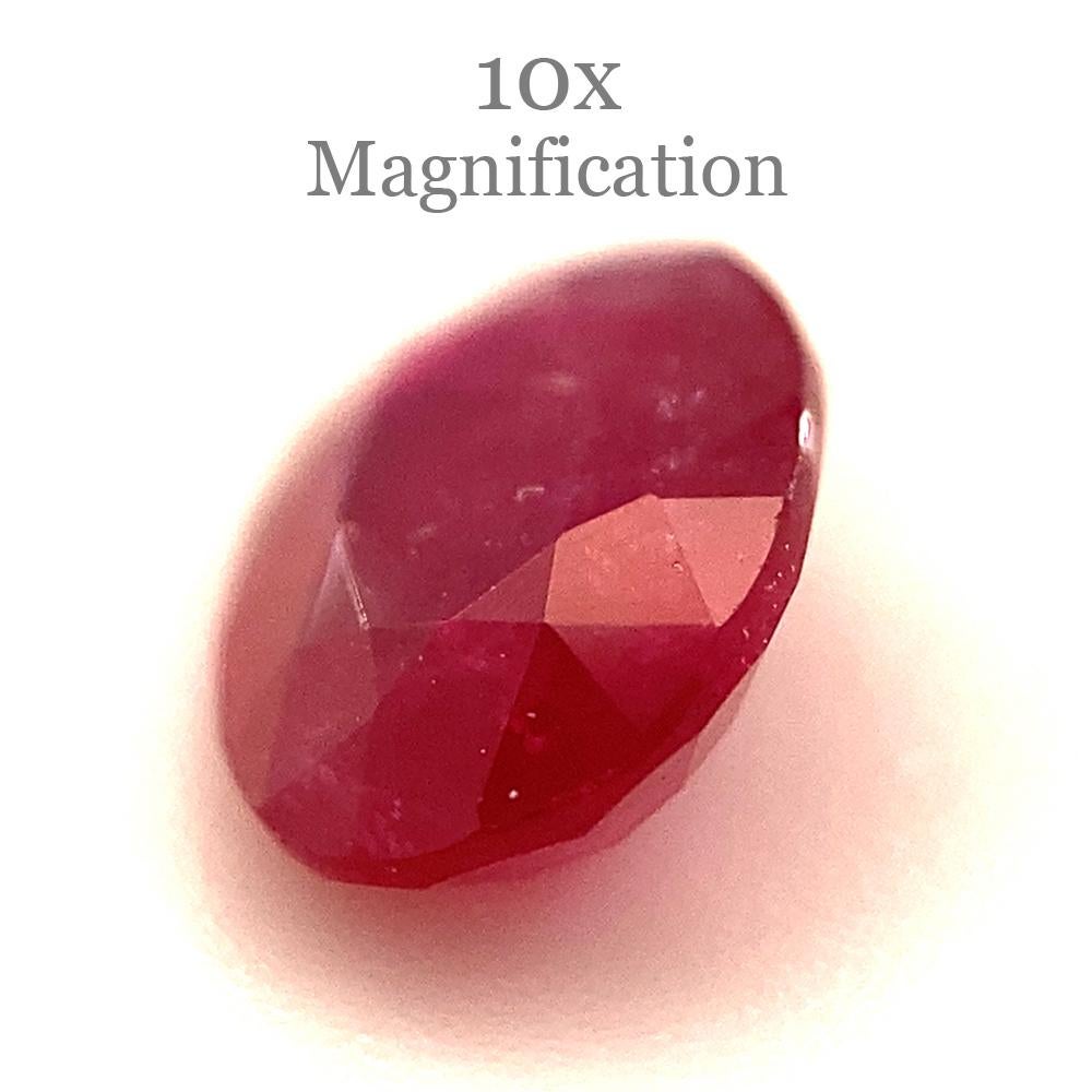 0.84ct Oval Red Ruby from Mozambique For Sale 11