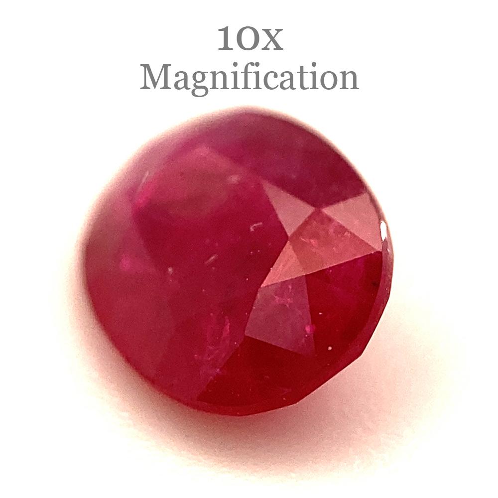 0.84ct Oval Red Ruby from Mozambique For Sale 12