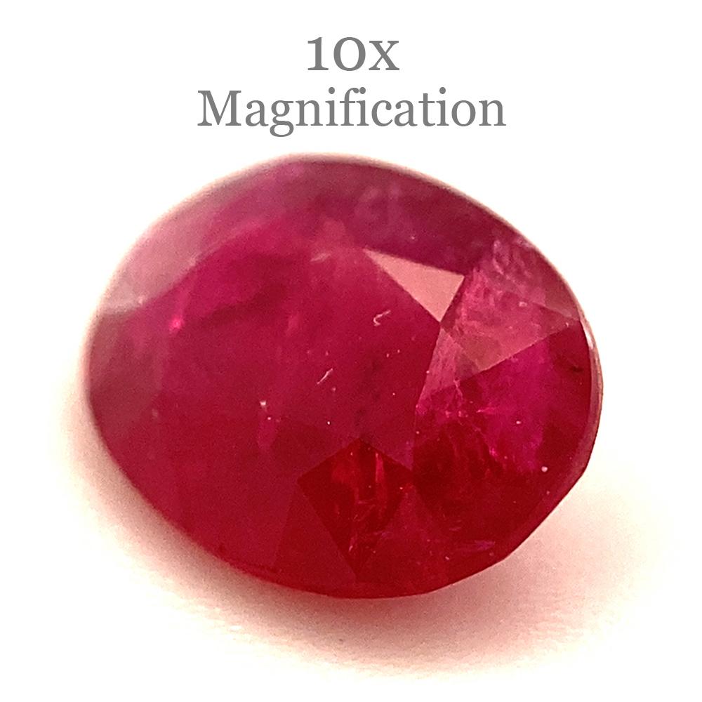 0.84ct Oval Red Ruby from Mozambique For Sale 13