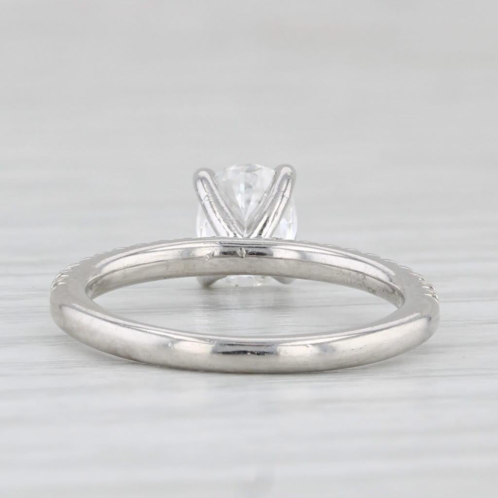 Gemstone Information:
- Natural Diamond -
Carats - 0.68ct 
Cut - Oval Brilliant
Color - F
Clarity - VVS2
GIA - 2223749814

- Natural Diamonds -
Total Carats - 0.16ctw
Cut - Round Brilliant
Color - G - H
Clarity - VS2 - SI1

Metal: 950