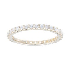 0.85 Carat Diamond in 14K Yellow Gold Wedding Band 1981 Classic Collection Ring