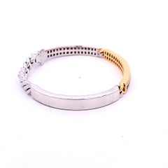 Armreif aus 18 Karat Gelbgold mit 0,85 Karat Smaragd und 0,65 Karat weißem Diamant
