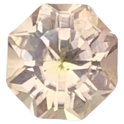 0,85 quilates Turmalina natural suelta de melocotón en forma de hexágono