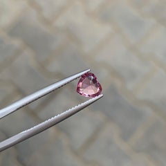 0.85 Carat Natural Loose Pink Spinel Heart Shape  Tanzania’s Gemstone