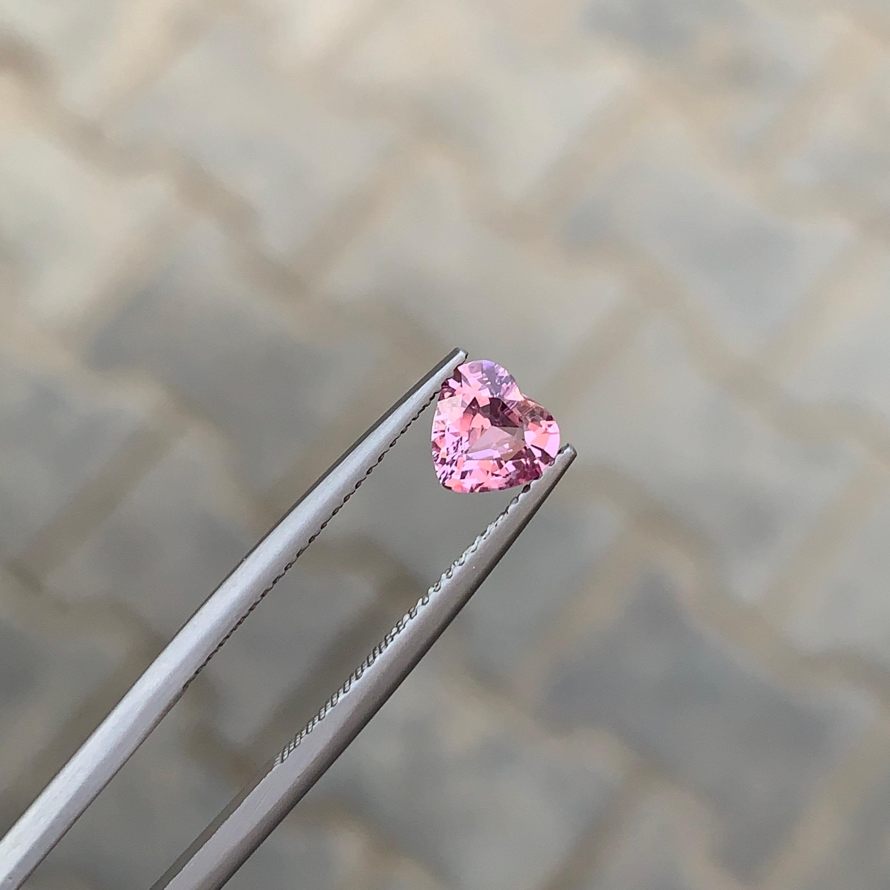 Heart Cut 0.85 Carat Natural Loose Pink Spinel Heart Shape  Tanzania’s Gemstone For Sale