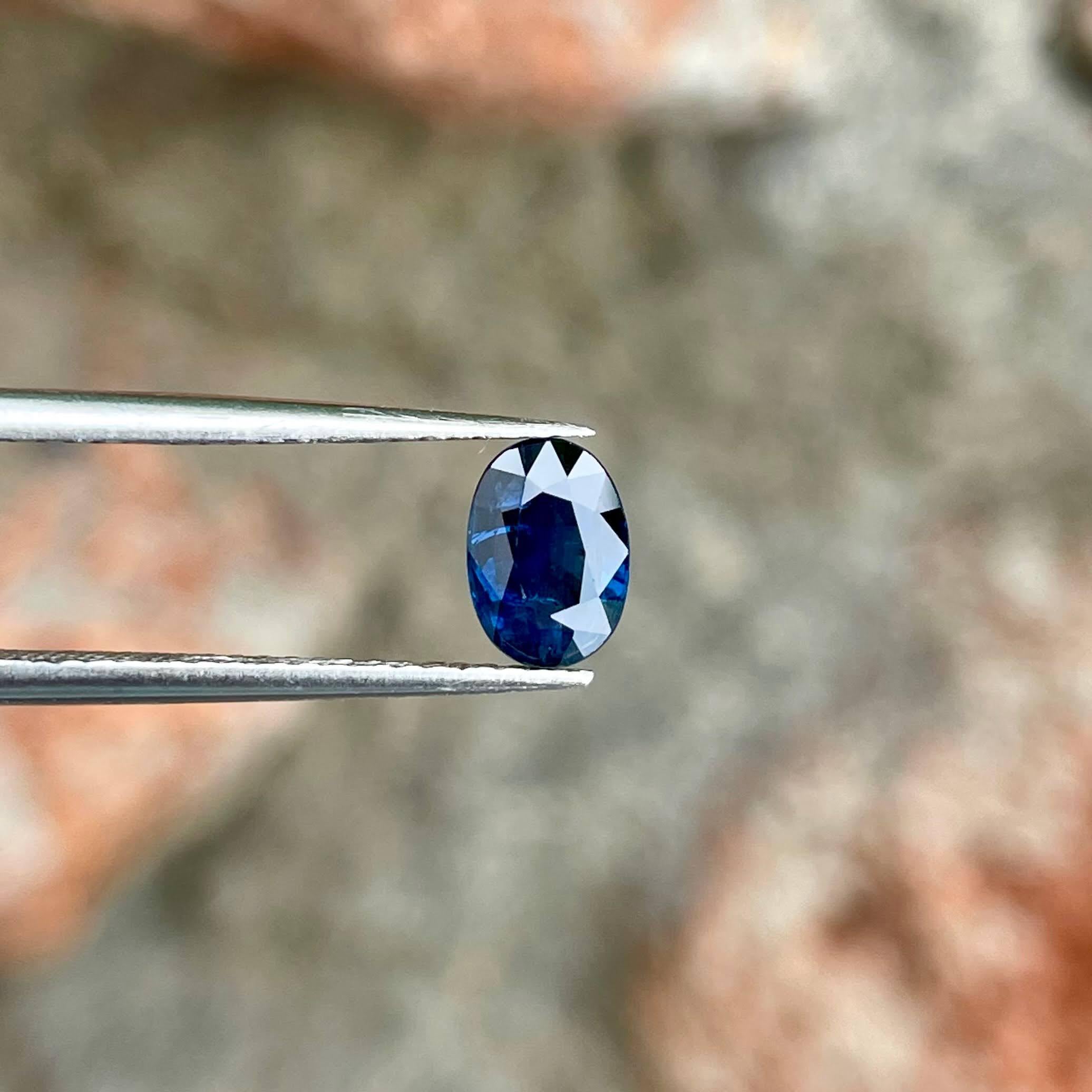 Weight 0.85 carats 
Dimensions 6.87x4.82x2.70 mm
Treatment Heated 
Clarity VVS
Origin Madagascar 
Shape oval 
Cut oval 



This exquisite 0.85 carat deep blue sapphire stone boasts an elegant oval cut, showcasing the brilliance of Madagascar's