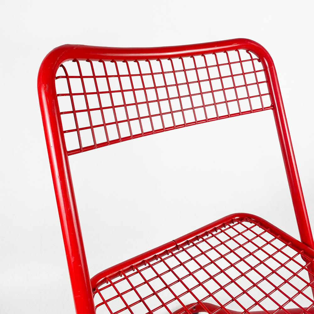 Lacquered 085 Chair Made by Federico Giner, 1970s, Red