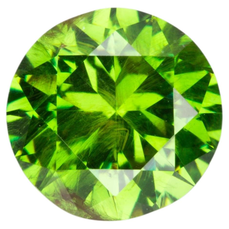 0.85 ct, Faceted Russian demantoid garnet