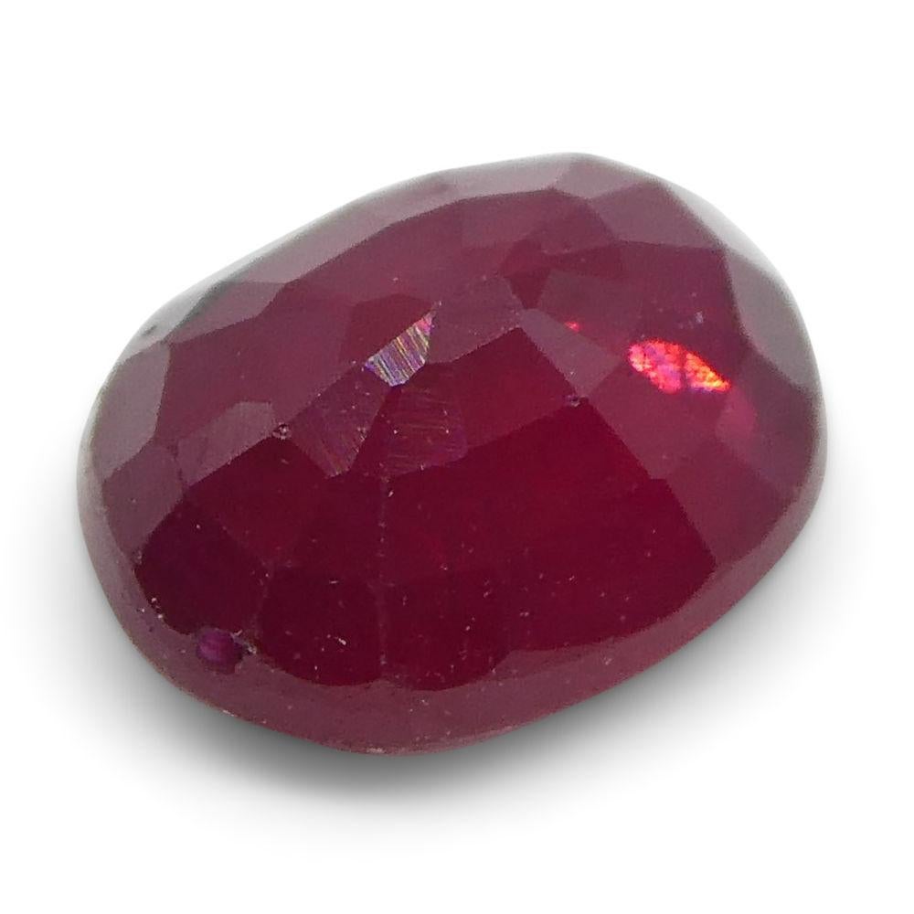 0.85 ct Rubí Ovalado Birmania en Nuevo estado para la venta en Toronto, Ontario
