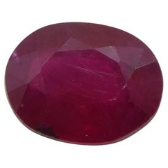 0,85 ct Ovaler Rubin Birma