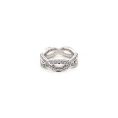 0.85 Carat Ladies Pave-Set Diamond Eternity Band