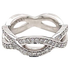 Bracelet d'éternité pour femme en diamants sertis en pavé de 0,85 carat