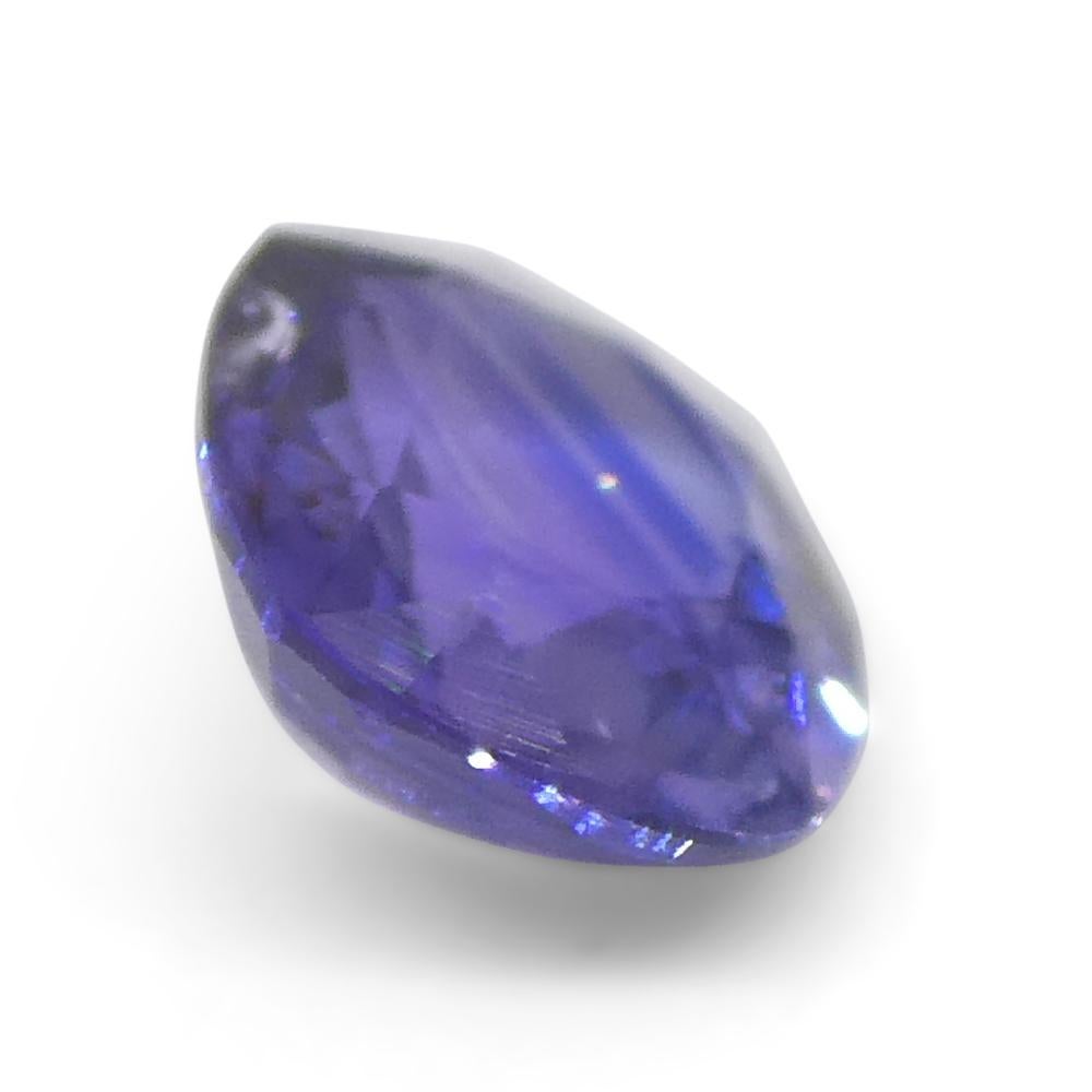 0.85ct Cushion Blue Sapphire from East Africa, Unheated For Sale 6