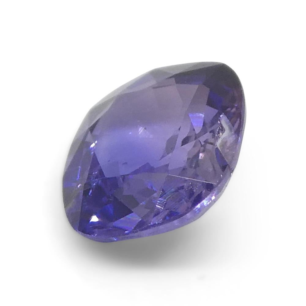 0.85ct Cushion Blue Sapphire from East Africa, Unheated For Sale 8