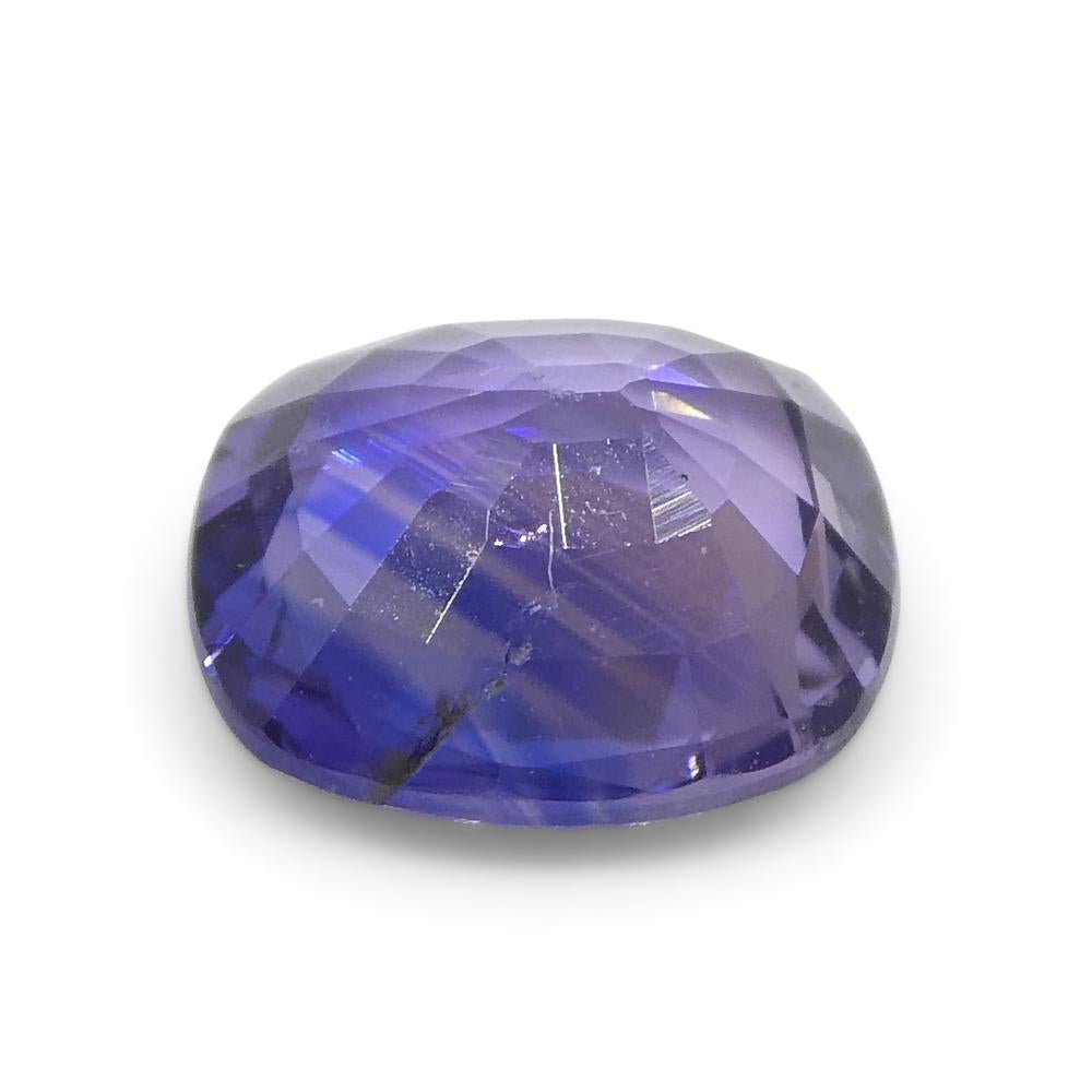 0.85ct Cushion Blue Sapphire from East Africa, Unheated For Sale 4