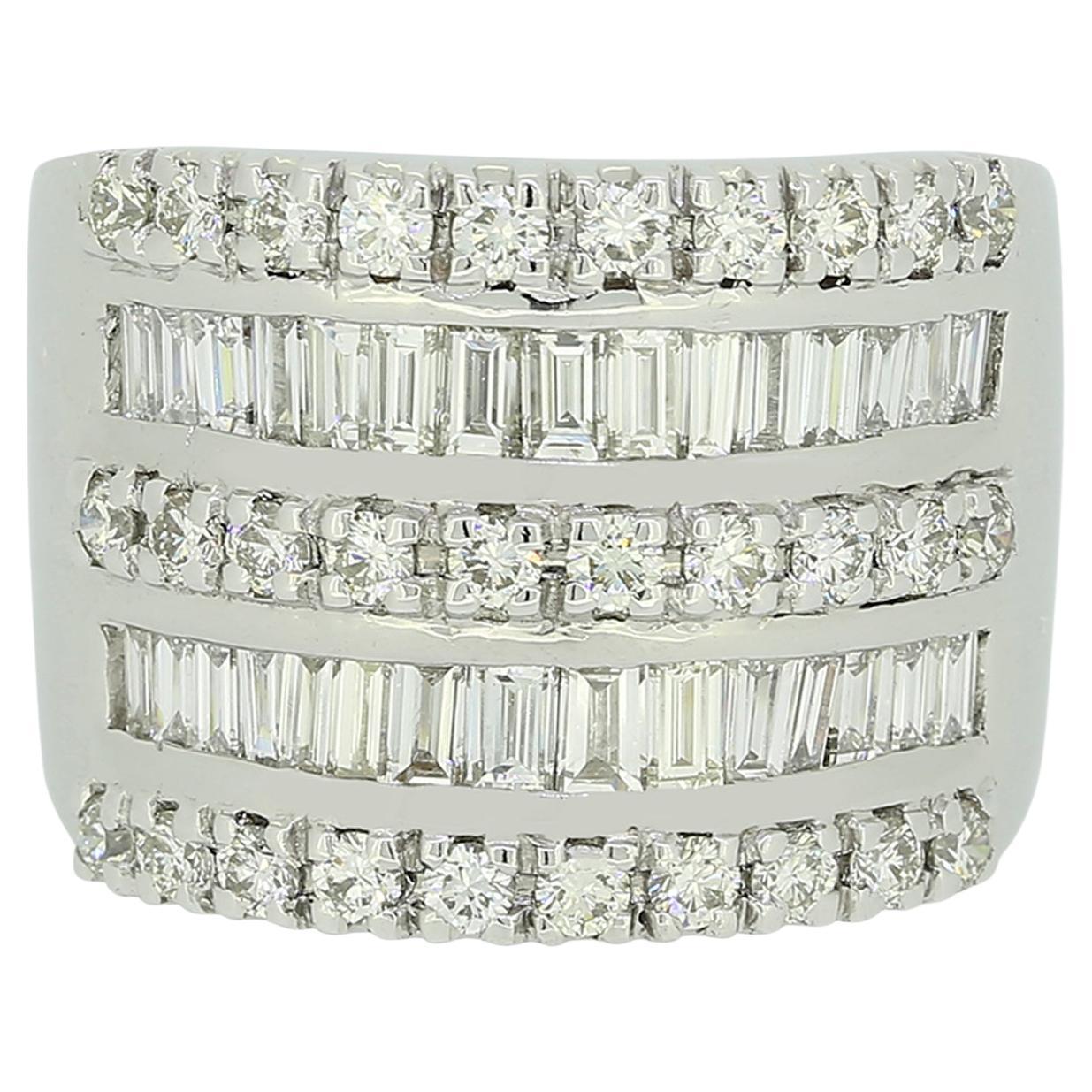 0.85ct Diamond Five Layered Ring