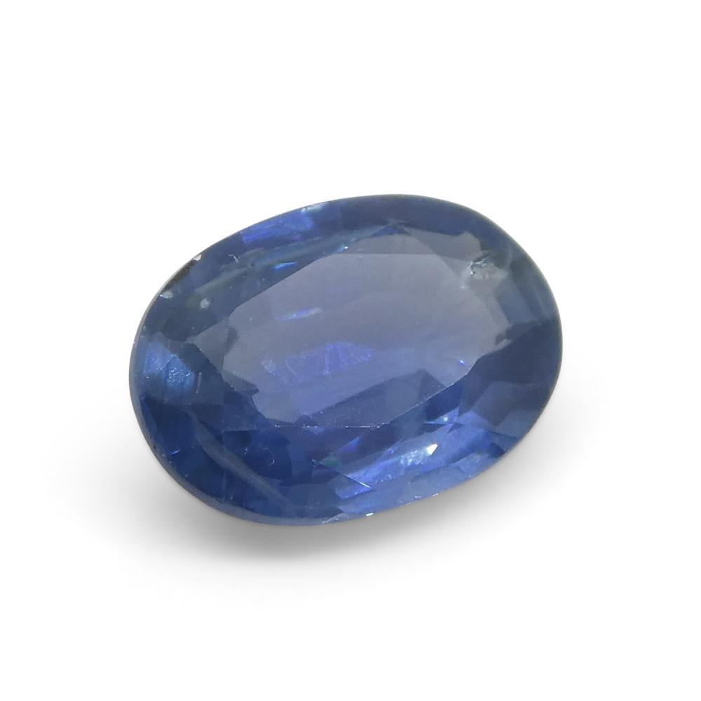 0.85ct Oval Blue Sapphire from Thailand 5