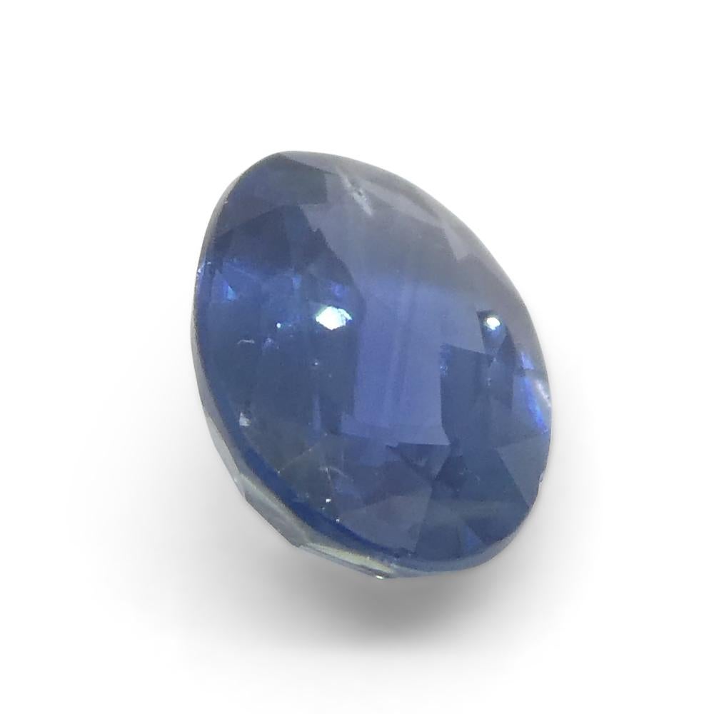 0.85ct Oval Blue Sapphire from Thailand 6