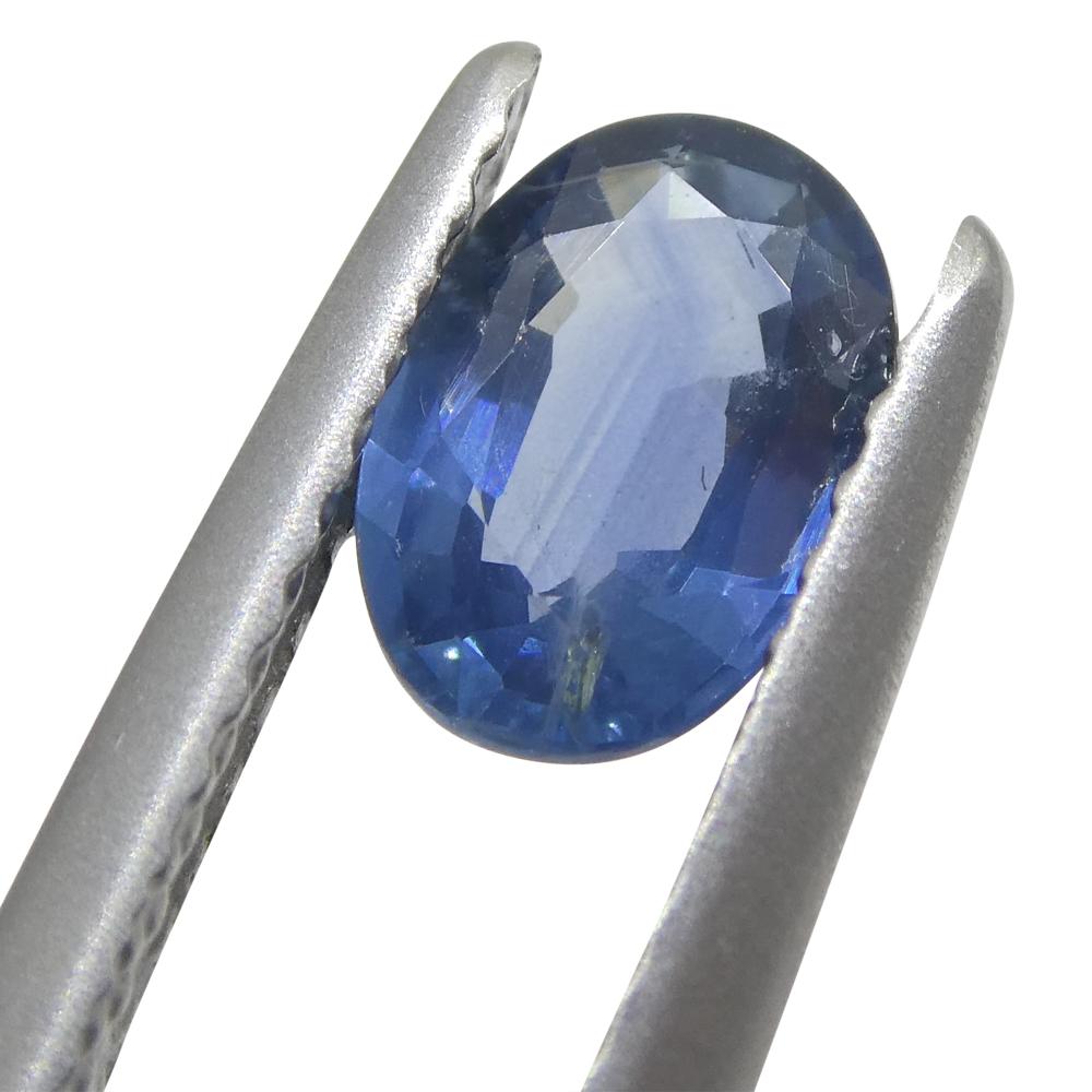Oval Cut 0.85ct Oval Blue Sapphire from Thailand For Sale