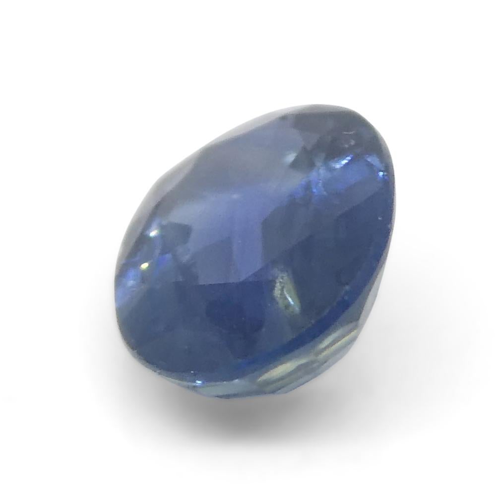 Brilliant Cut 0.85ct Oval Blue Sapphire from Thailand